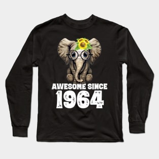 Awesome since 1964 56 Years Old Bday Gift 56th Birthday Long Sleeve T-Shirt